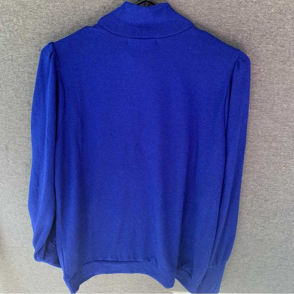 Banana Republic Royal Blue Button Shoulder Pullover Sweater Women’s Medium